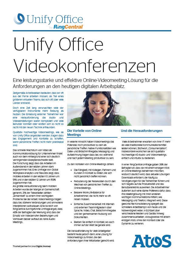 Unify Office - Videokonferenzen